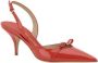 Salvatore Ferragamo Ornament Pumps met Verlengde Neus en Slingback Red Dames - Thumbnail 2