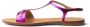 Salvatore Ferragamo Paarse Leren Zomer Sandalen voor Vrouwen Purple Dames - Thumbnail 2