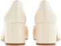 Salvatore Ferragamo Gancini Gesp Lakleren Pumps White Dames - Thumbnail 3