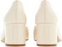 Salvatore Ferragamo Gancini Gesp Lakleren Pumps White Dames - Thumbnail 3