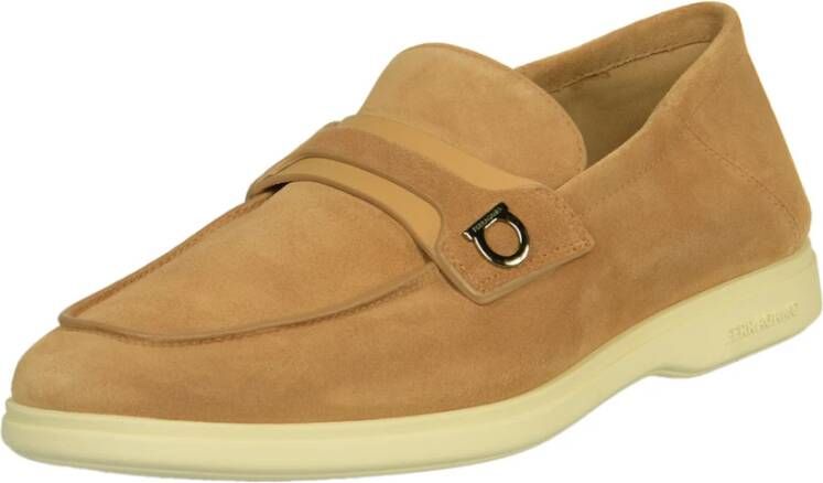 Salvatore Ferragamo Platte schoenen Drame Brown Heren