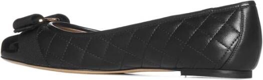 Salvatore Ferragamo Platte schoenen voor vrouwen Black Dames