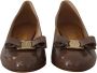 Salvatore Ferragamo Bruine Naplak Kalfsleren Pumps Schoenen Brown Dames - Thumbnail 3