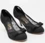 Salvatore Ferragamo Pre-owned Canvas heels Black Dames - Thumbnail 4
