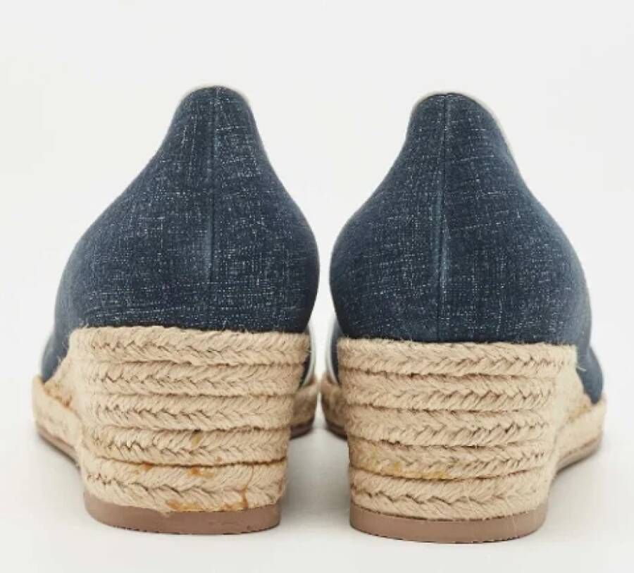Salvatore Ferragamo Pre-owned Denim heels Blue Dames