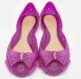 Salvatore Ferragamo Pre-owned Fabric flats Purple Dames - Thumbnail 3