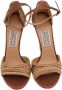 Salvatore Ferragamo Pre-owned Fabric sandals Brown Dames - Thumbnail 2