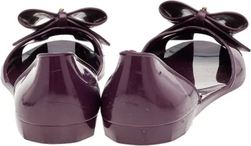 Salvatore Ferragamo Pre-owned Fabric sandals Purple Dames