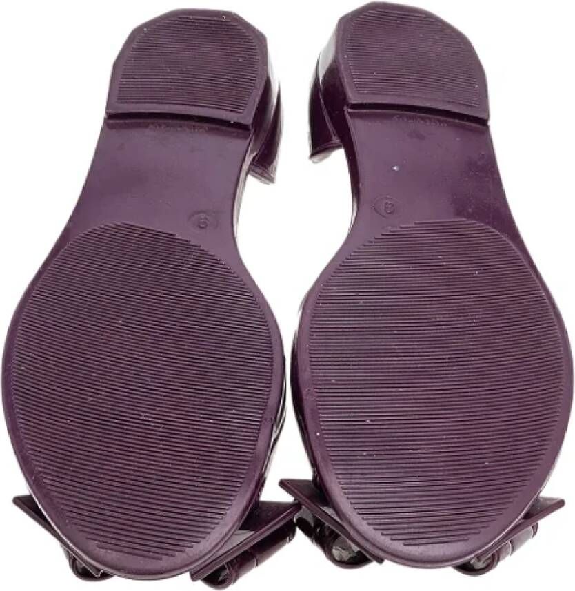 Salvatore Ferragamo Pre-owned Fabric sandals Purple Dames
