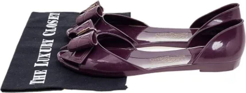 Salvatore Ferragamo Pre-owned Fabric sandals Purple Dames