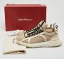 Salvatore Ferragamo Pre-owned Fabric sneakers Beige Heren - Thumbnail 8