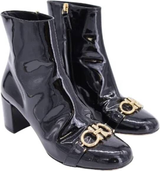 Salvatore Ferragamo Pre-owned Leather boots Black Dames