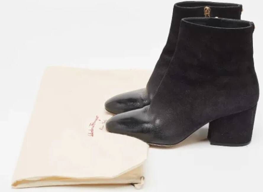 Salvatore Ferragamo Pre-owned Leather boots Black Dames
