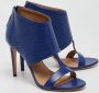 Salvatore Ferragamo Pre-owned Leather boots Blue Dames - Thumbnail 4