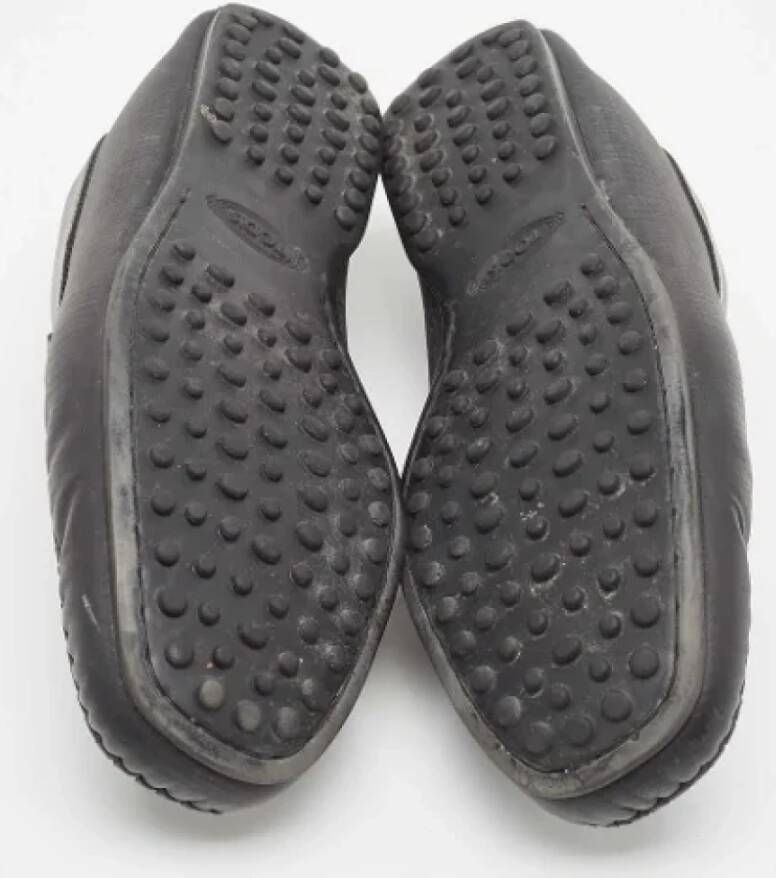 Salvatore Ferragamo Pre-owned Leather flats Black Heren