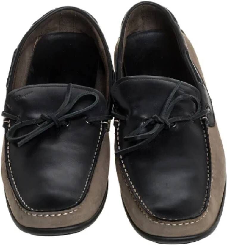 Salvatore Ferragamo Pre-owned Leather flats Brown Heren