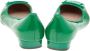 Salvatore Ferragamo Pre-owned Leather flats Green Dames - Thumbnail 4