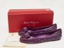 Salvatore Ferragamo Pre-owned Leather flats Purple Dames - Thumbnail 9