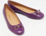 Salvatore Ferragamo Pre-owned Leather flats Purple Dames - Thumbnail 4