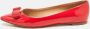 Salvatore Ferragamo Pre-owned Leather flats Red Dames - Thumbnail 2