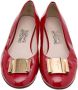 Salvatore Ferragamo Pre-owned Leather flats Red Dames - Thumbnail 2