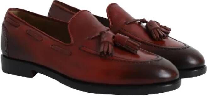 Salvatore Ferragamo Pre-owned Leather flats Red Heren