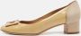 Salvatore Ferragamo Pre-owned Leather heels Beige Dames - Thumbnail 2