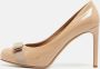 Salvatore Ferragamo Pre-owned Leather heels Beige Dames - Thumbnail 2