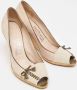 Salvatore Ferragamo Pre-owned Leather heels Beige Dames - Thumbnail 4