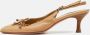 Salvatore Ferragamo Pre-owned Leather heels Beige Dames - Thumbnail 2