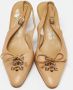 Salvatore Ferragamo Pre-owned Leather heels Beige Dames - Thumbnail 3