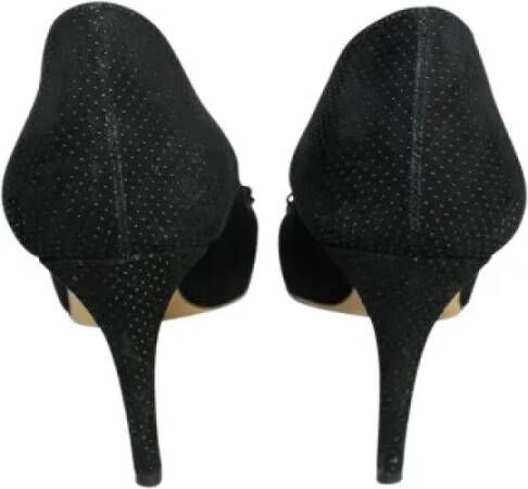 Salvatore Ferragamo Pre-owned Leather heels Black Dames