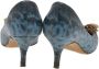 Salvatore Ferragamo Pre-owned Leather heels Blue Dames - Thumbnail 4