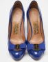 Salvatore Ferragamo Pre-owned Leather heels Blue Dames - Thumbnail 3