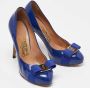 Salvatore Ferragamo Pre-owned Leather heels Blue Dames - Thumbnail 4