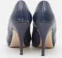 Salvatore Ferragamo Pre-owned Leather heels Blue Dames - Thumbnail 5