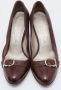 Salvatore Ferragamo Pre-owned Leather heels Brown Dames - Thumbnail 3