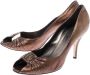 Salvatore Ferragamo Pre-owned Leather heels Brown Dames - Thumbnail 3