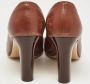 Salvatore Ferragamo Pre-owned Leather heels Brown Dames - Thumbnail 5