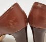 Salvatore Ferragamo Pre-owned Leather heels Brown Dames - Thumbnail 6