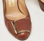 Salvatore Ferragamo Pre-owned Leather heels Brown Dames - Thumbnail 8