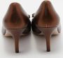 Salvatore Ferragamo Pre-owned Leather heels Brown Dames - Thumbnail 4