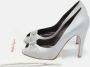 Salvatore Ferragamo Pre-owned Leather heels Gray Dames - Thumbnail 9
