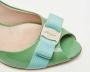 Salvatore Ferragamo Pre-owned Leather heels Green Dames - Thumbnail 6