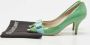 Salvatore Ferragamo Pre-owned Leather heels Green Dames - Thumbnail 8