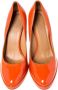 Salvatore Ferragamo Pre-owned Leather heels Orange Dames - Thumbnail 2