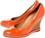Salvatore Ferragamo Pre-owned Leather heels Orange Dames - Thumbnail 3