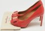 Salvatore Ferragamo Pre-owned Leather heels Orange Dames - Thumbnail 9