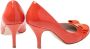 Salvatore Ferragamo Pre-owned Leather heels Orange Dames - Thumbnail 4