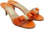 Salvatore Ferragamo Pre-owned Leather heels Orange Dames - Thumbnail 2